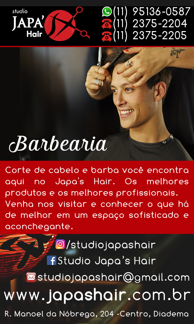 Studio Japa's Hair - Barbearias em Diadema, Taboo