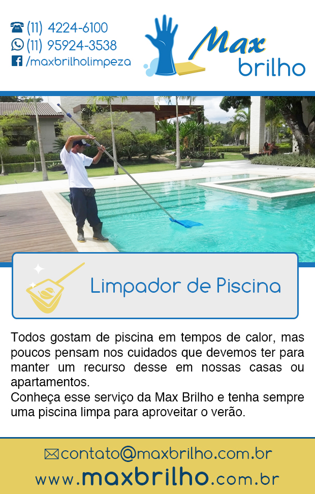 Max Brilho - Limpeza de Piscinas em Diadema, Campestre