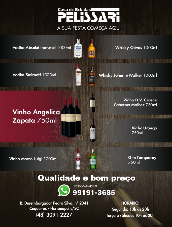 Bebidas em Coqueiros, Florianpolis Continente, Adega de Vinhos, Bebidas Destiladas