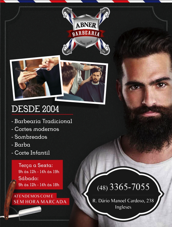 Barbearia em Ingleses, Norte da Ilha, Florianpolis, Cortes Masculinos, Barbeiros