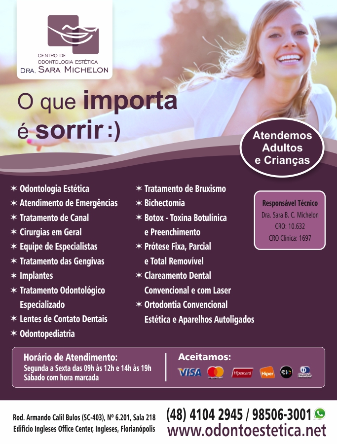 Odontologia Esttica em Ingleses, Norte da Ilha, Implantodontia, Clnica Geral, Ortodontia