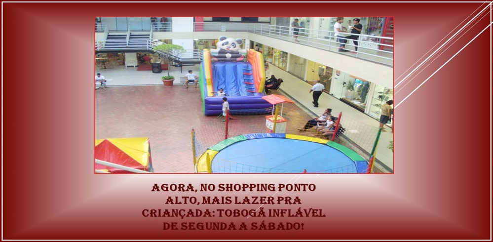 Na atualidade, nem se concebe a vida sem esses concentradores de comrcios e servios como os shoppings. Quase tudo que se precisa pode ser encontrado neles. Por isso, a referncia para shopping em So Marcos, Salvador  o Shopping Ponto Alto. H 21 anos j, esse shopping  o ponto alto das compras na regio So Rafael-So Marcos, proporcionando conforto, segurana e qualidade seja nas compras, seja no lazer ou no aspecto culinrio com seus restaurantes, lanchonetes, segmento no qual se destaca a unidade da Rede Subway, sorveteria e creperia, entre outros. Por tudo isso fica fcil entender porque shopping center em So Marcos, Salvador  um sinnimo de Shopping Ponto Alto.