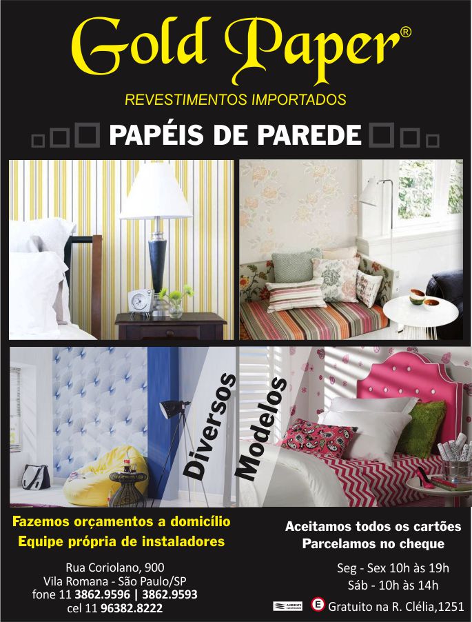 Papel de Parede em Vila Romana, Zona Oeste de So Paulo, Revestimento, Decorao, Cortinas